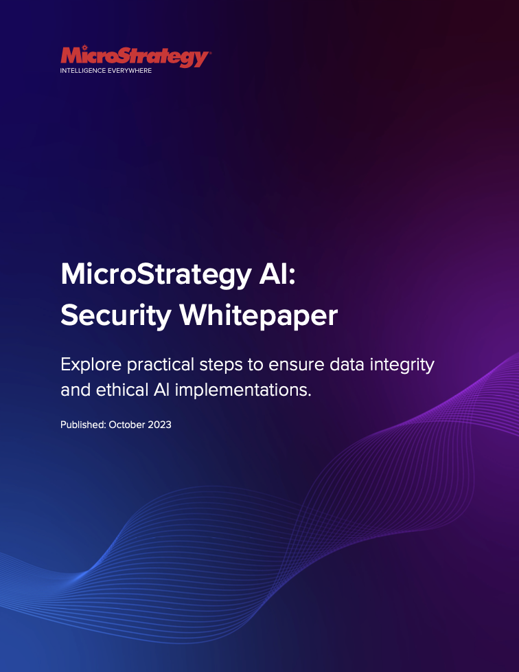 MicroStrategy AI white paper pdf preview