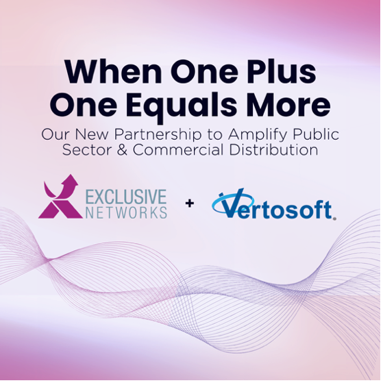 Exclusive Networks and Vertosoft Press Release Graphic